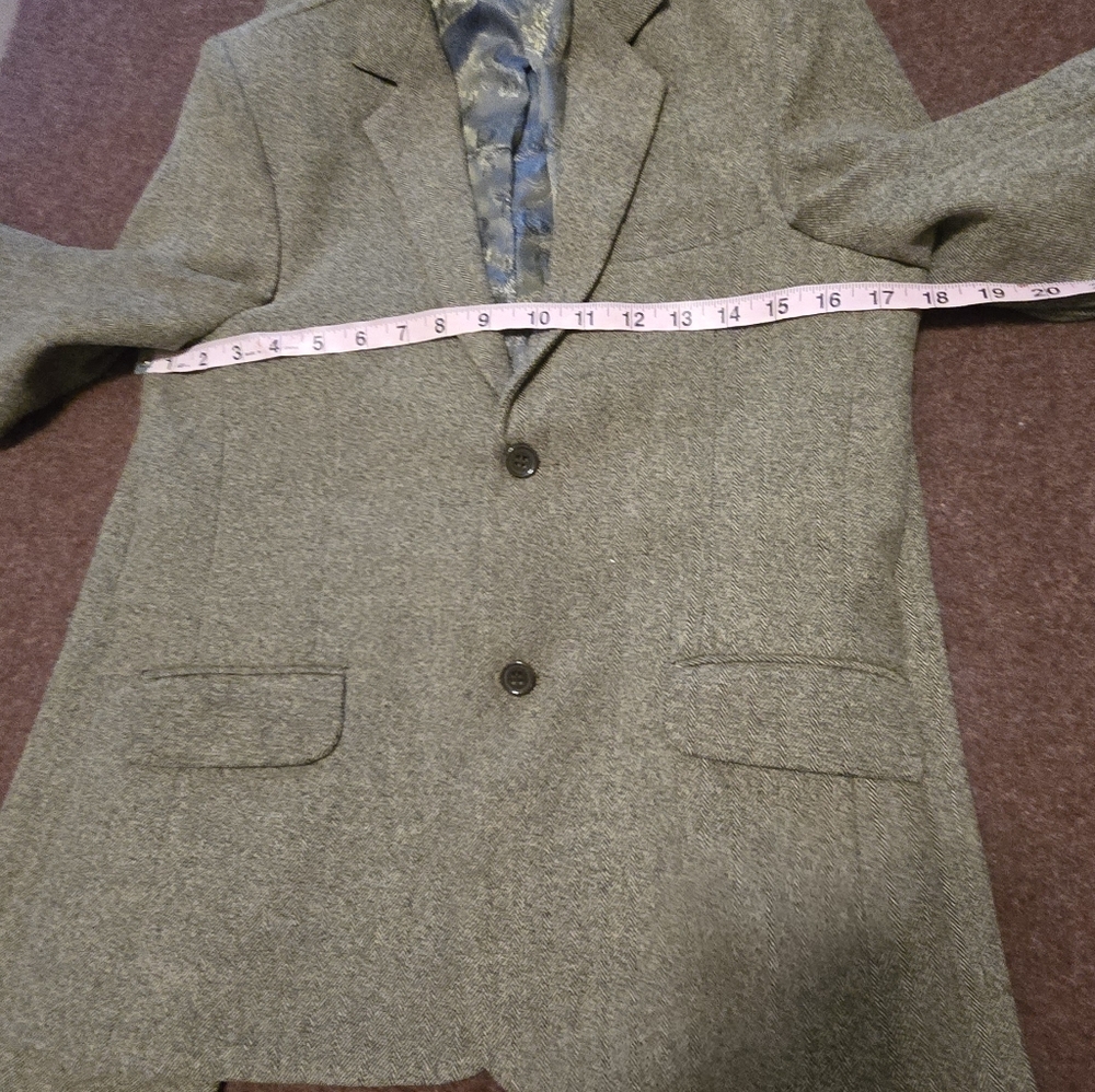 Boy's Suit Size 11 (See Measurements In Pics) Wool Tie 4pc Suit In Brown - Picture 11 of 16